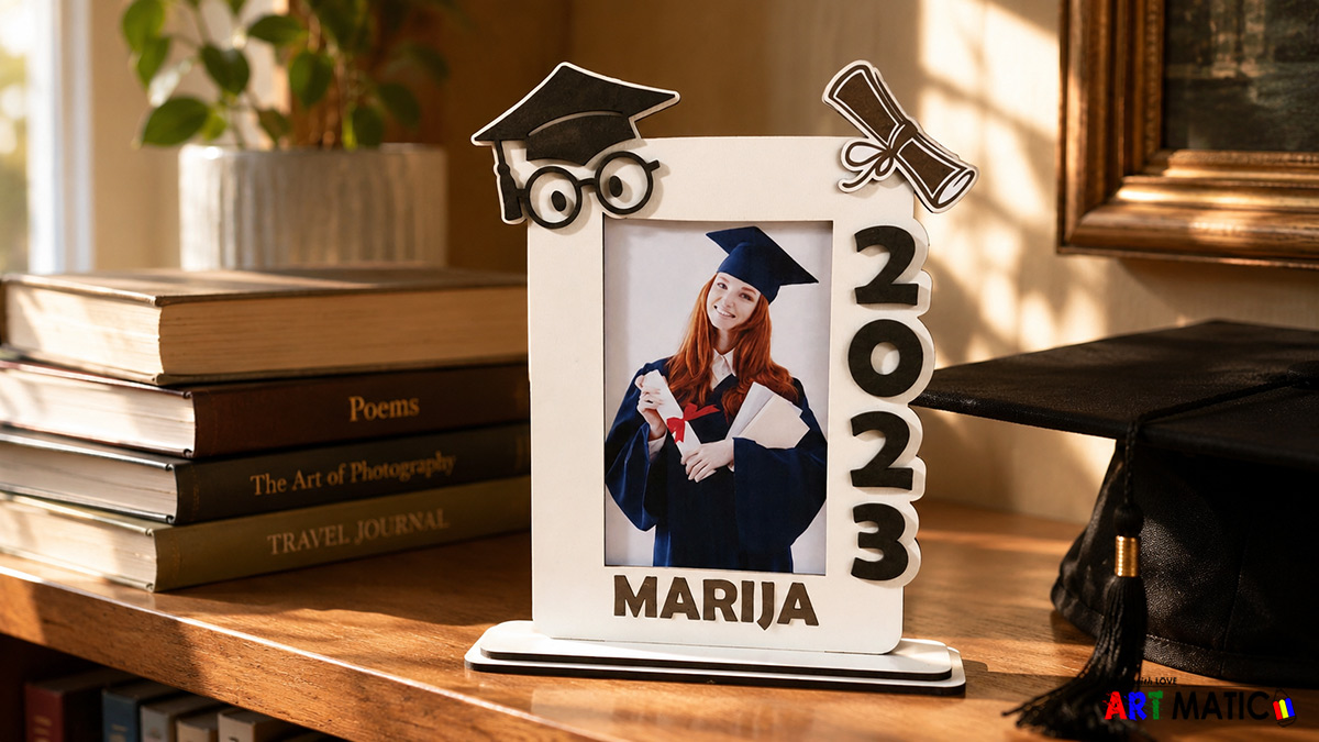 Okvir za sliku Diplomac – poklon za maturu Personalizirani okvir za sliku Diplomac s ugraviranim imenom za poklon za maturu