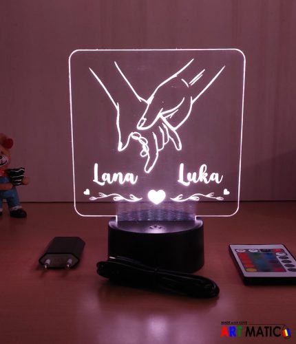 LED Lampa - Ruka u ruci