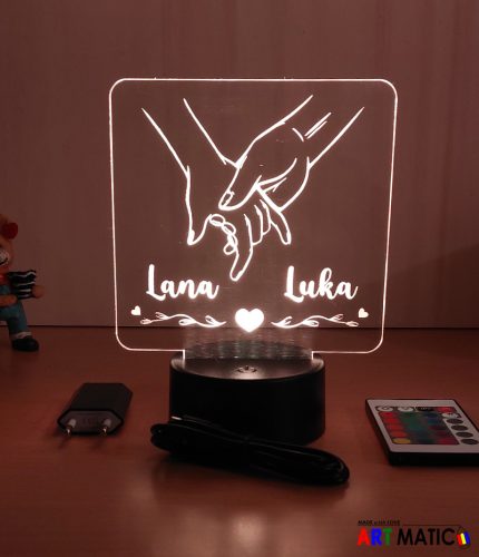LED Lampa - Ruka u ruci