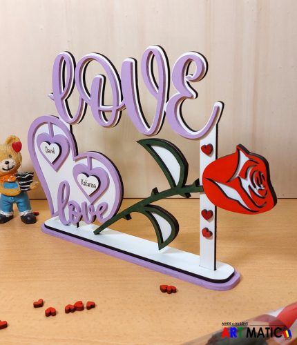 Personalizirani ukras na stalku - LOVE 1
