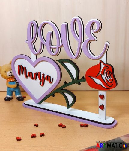 Personalizirani ukras na stalku – LOVE #2