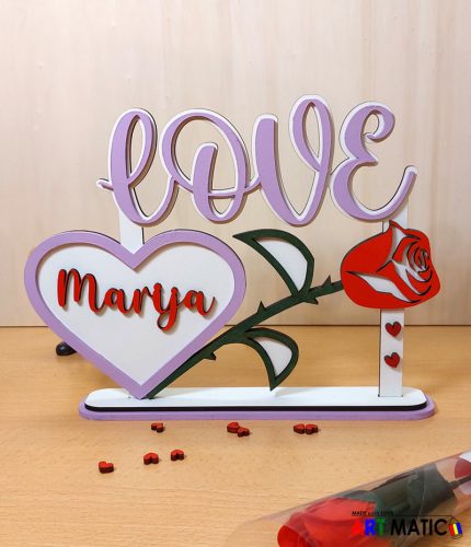 Personalizirani ukras na stalku – LOVE #2